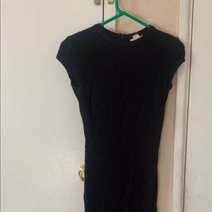 Below the knee right fitted black dress